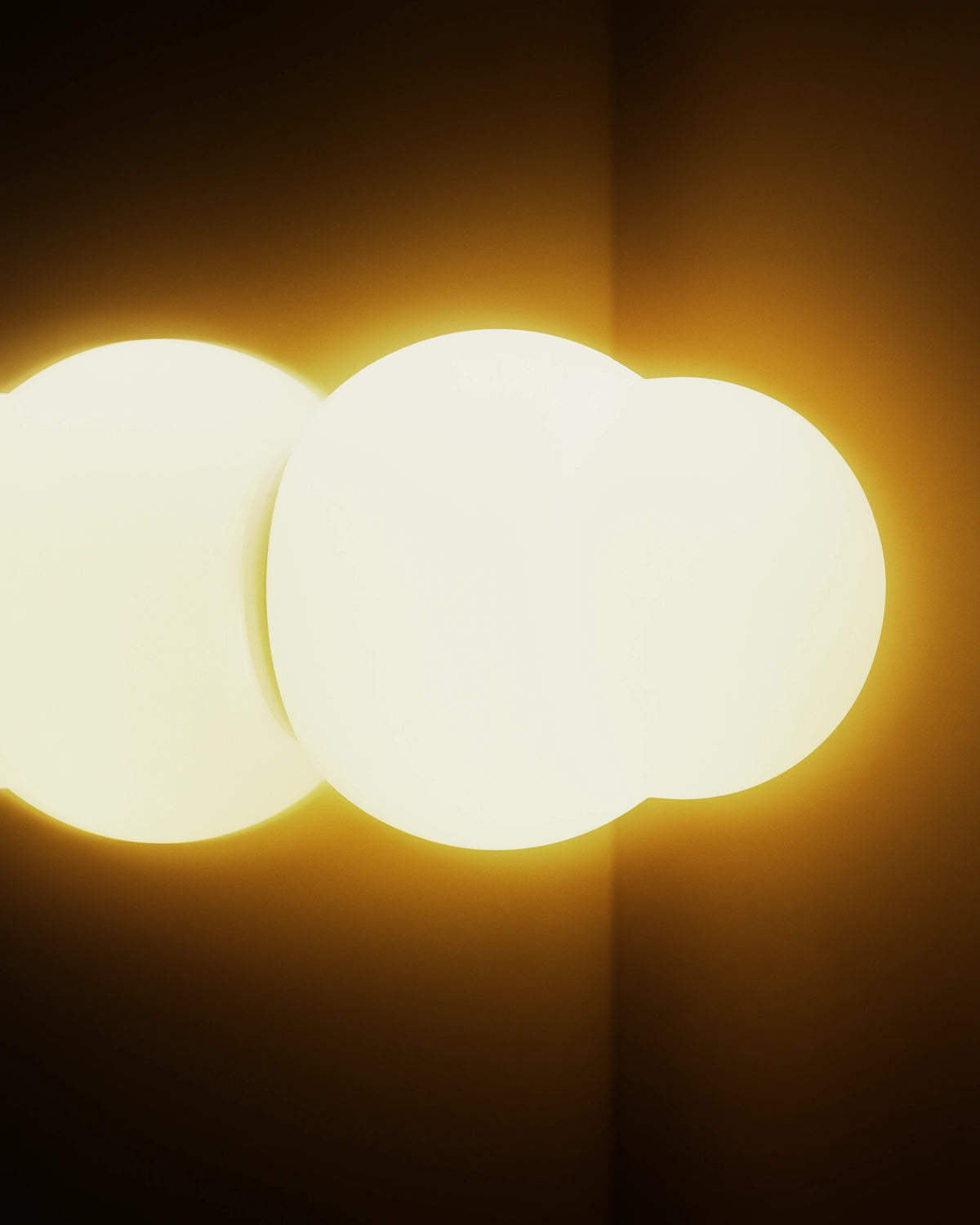 Pholc Fall opal glass wall light by John Astbury – Opal, studio view (6)