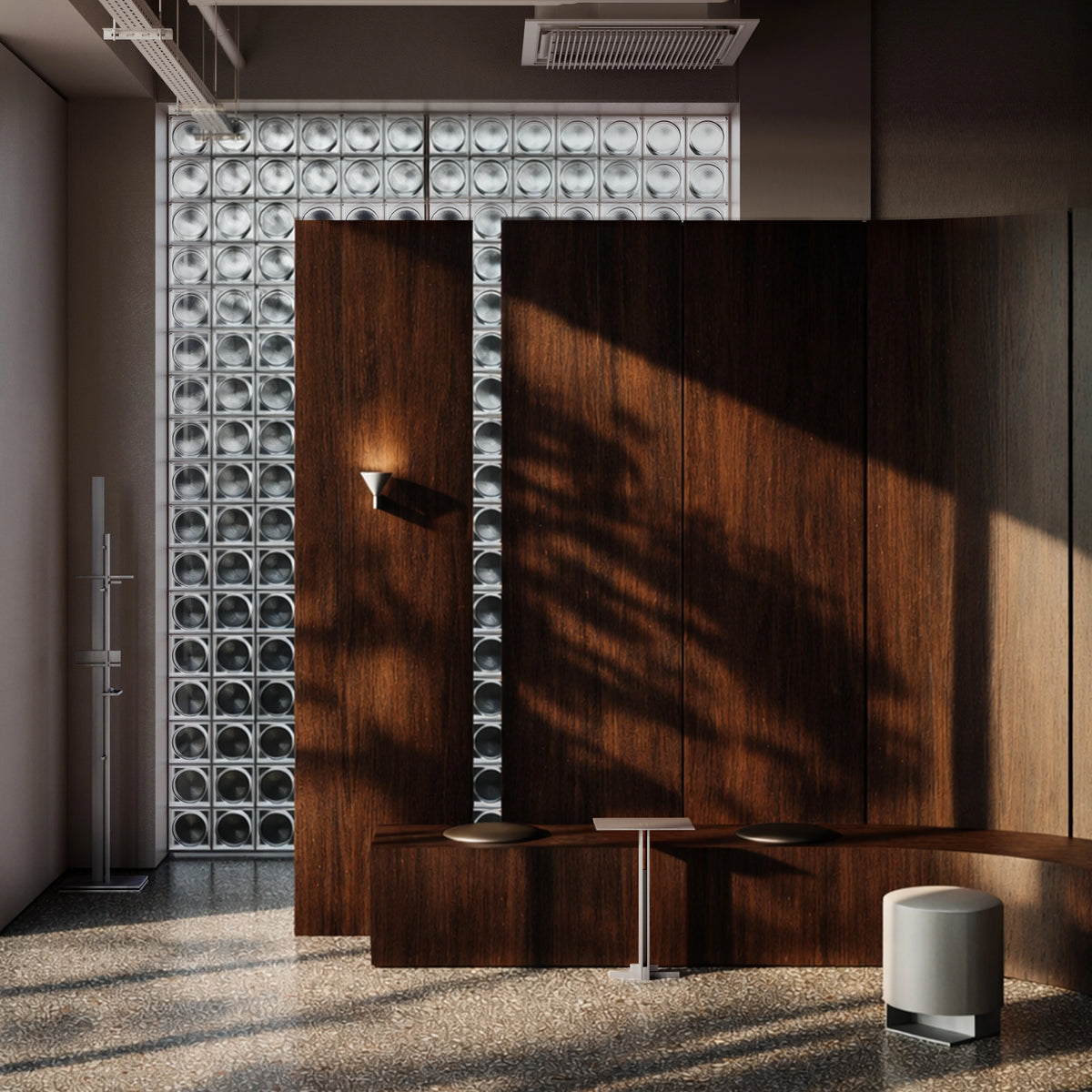 Pholc Apollo wall light by Broberg & Ridderstråle – Apollo 14 (single cone) Aluminum, in a Pholc reference project