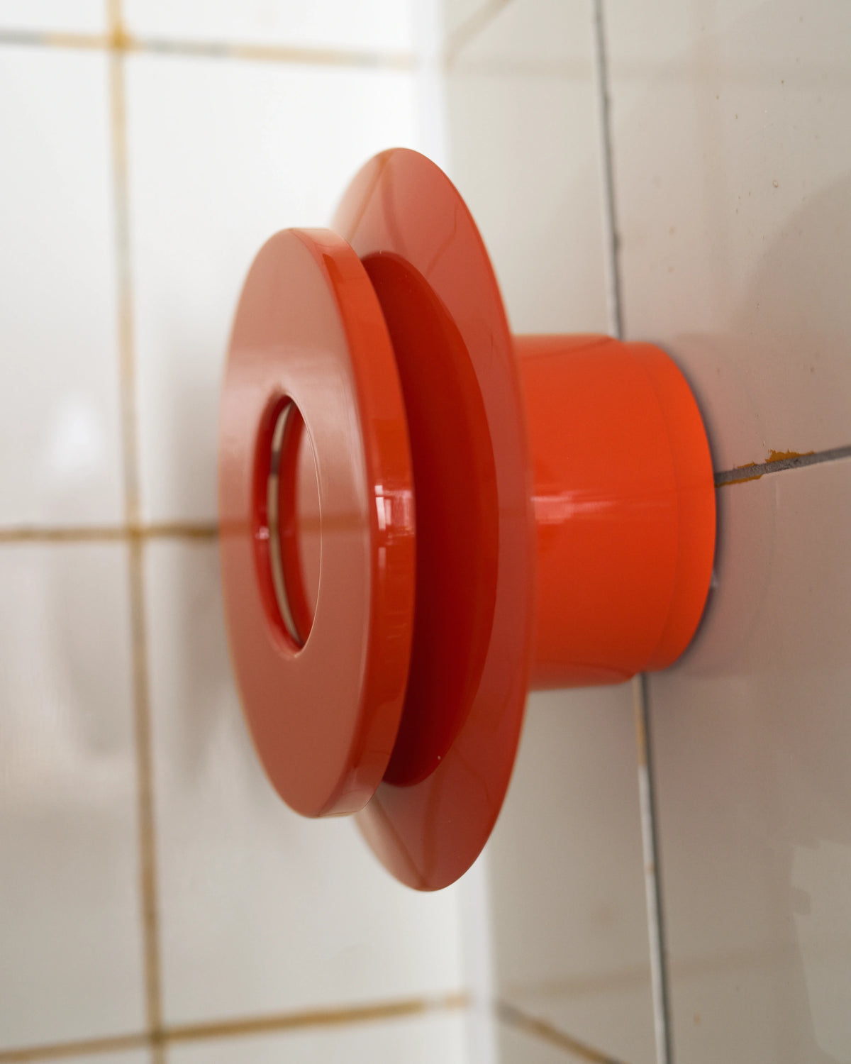 Pholc Lille wall light by Anne Dorthe Vester – Red Orange, styled in a room (2)