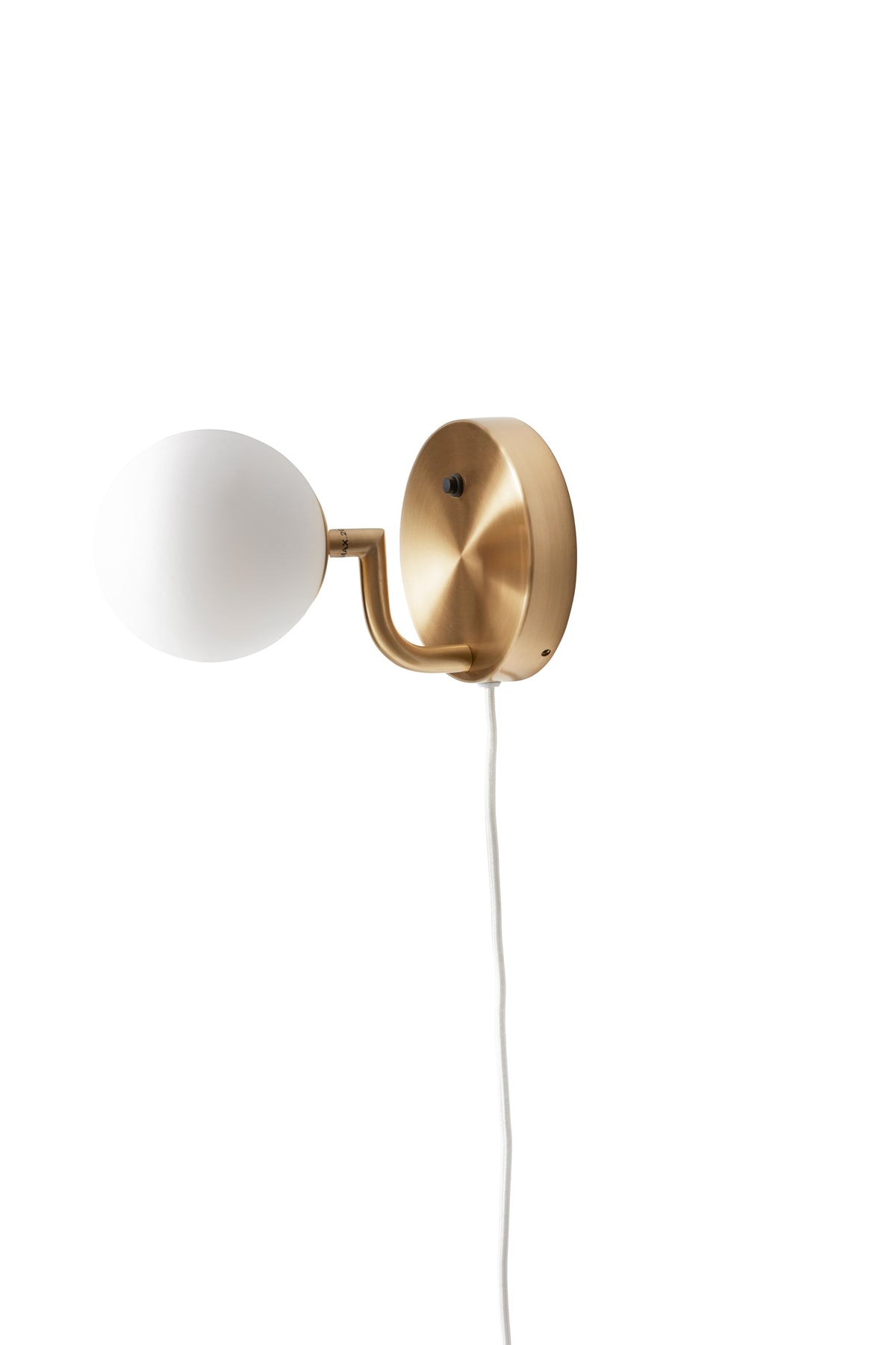 Pholc Mobil wall light by Monika Mulder – Brass and Opal, product view