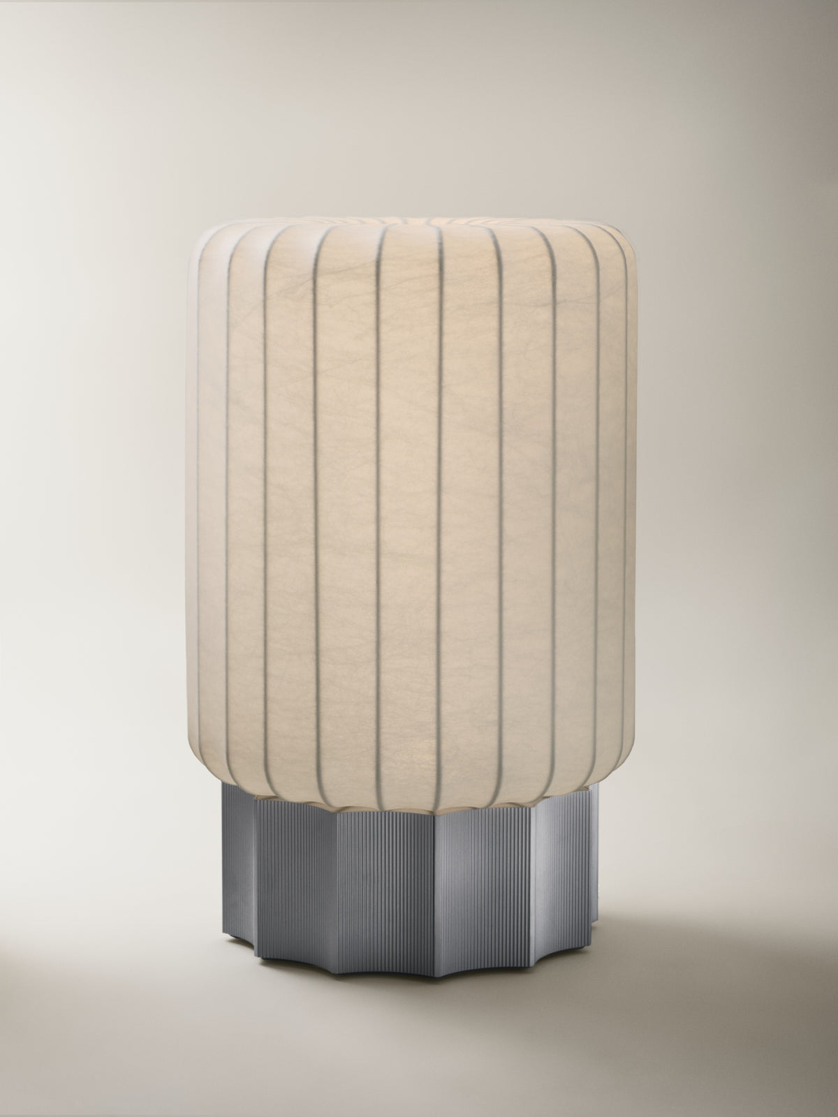 Pholc Meter cocoon floor lamp by Maria Bruun and Anne Dorthe Vester – Half Meter (19.7 in), studio view (2)