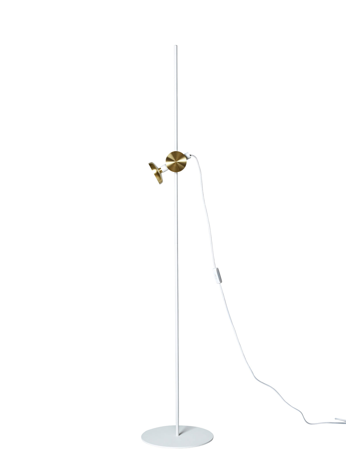 Pholc Blend floor lamp by Sabina Grubbeson – Traffic White and Brass, product view