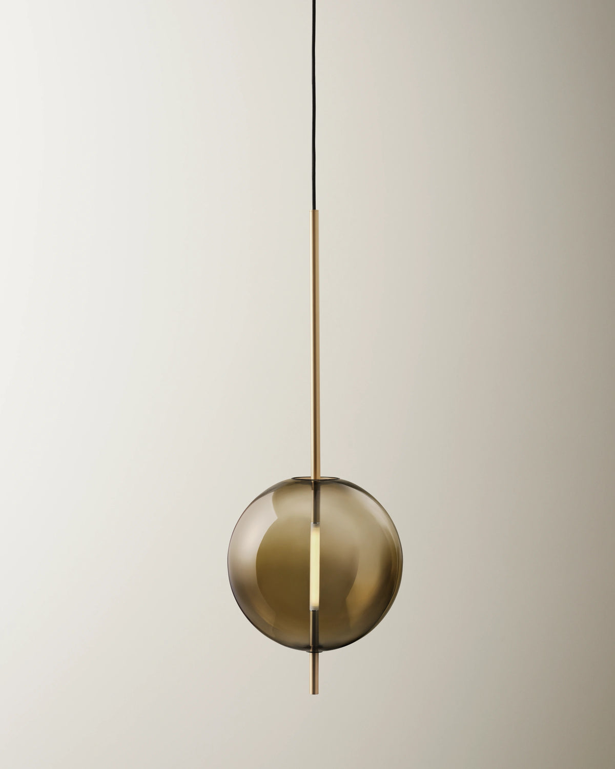 Pholc Kandinsky smoked glass pendant by Broberg & Ridderstråle – Kandinsky 30 (11.8 in) Smoked Brown and Brass, studio view