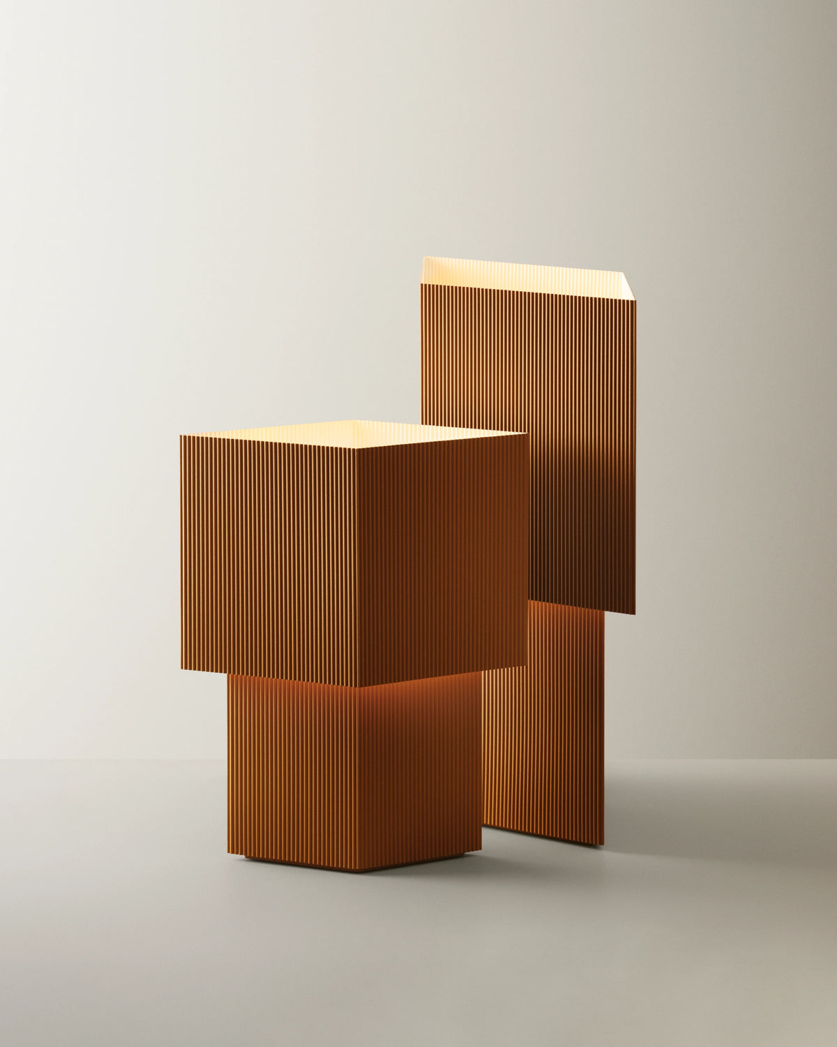 Pholc Romb table lamp by Broberg & Ridderstråle – Romb 36 (14.2 in) Cumin, studio view