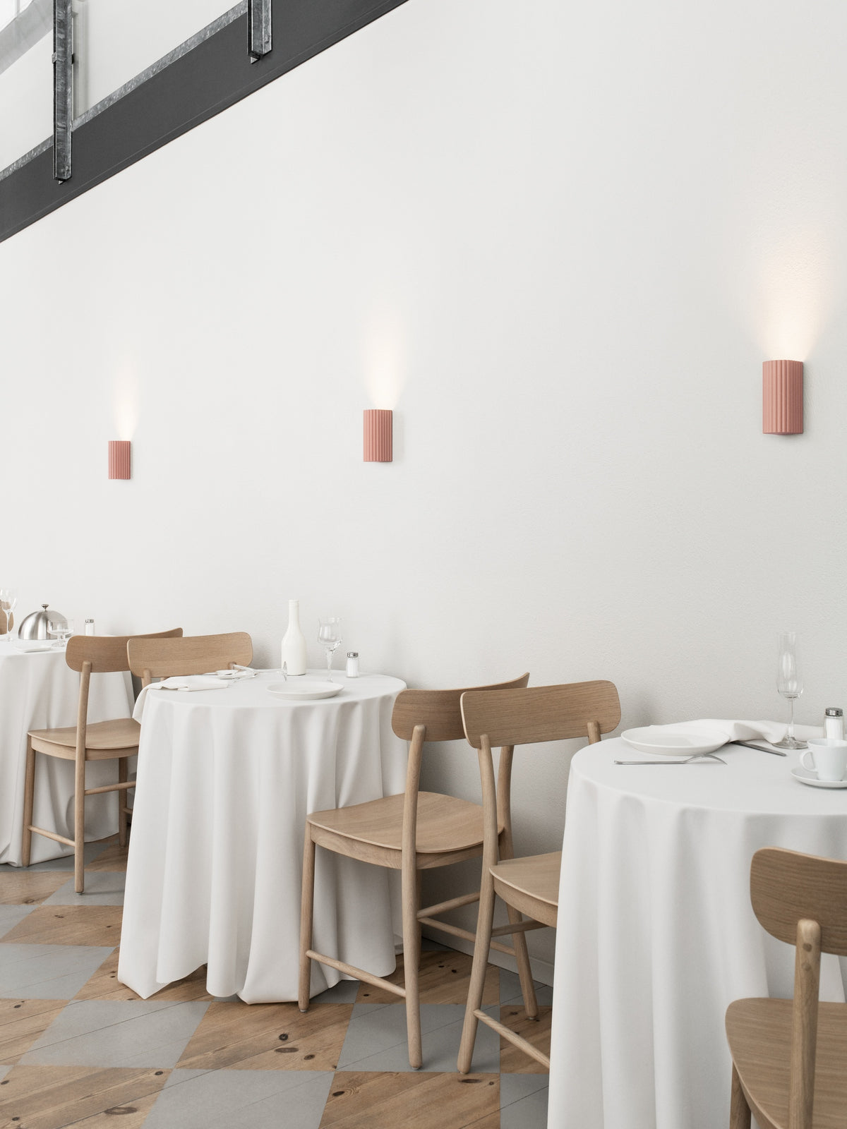 Pholc Donna wall light by Nina Jobs and Stina Sandwall – Blush, styled in a room