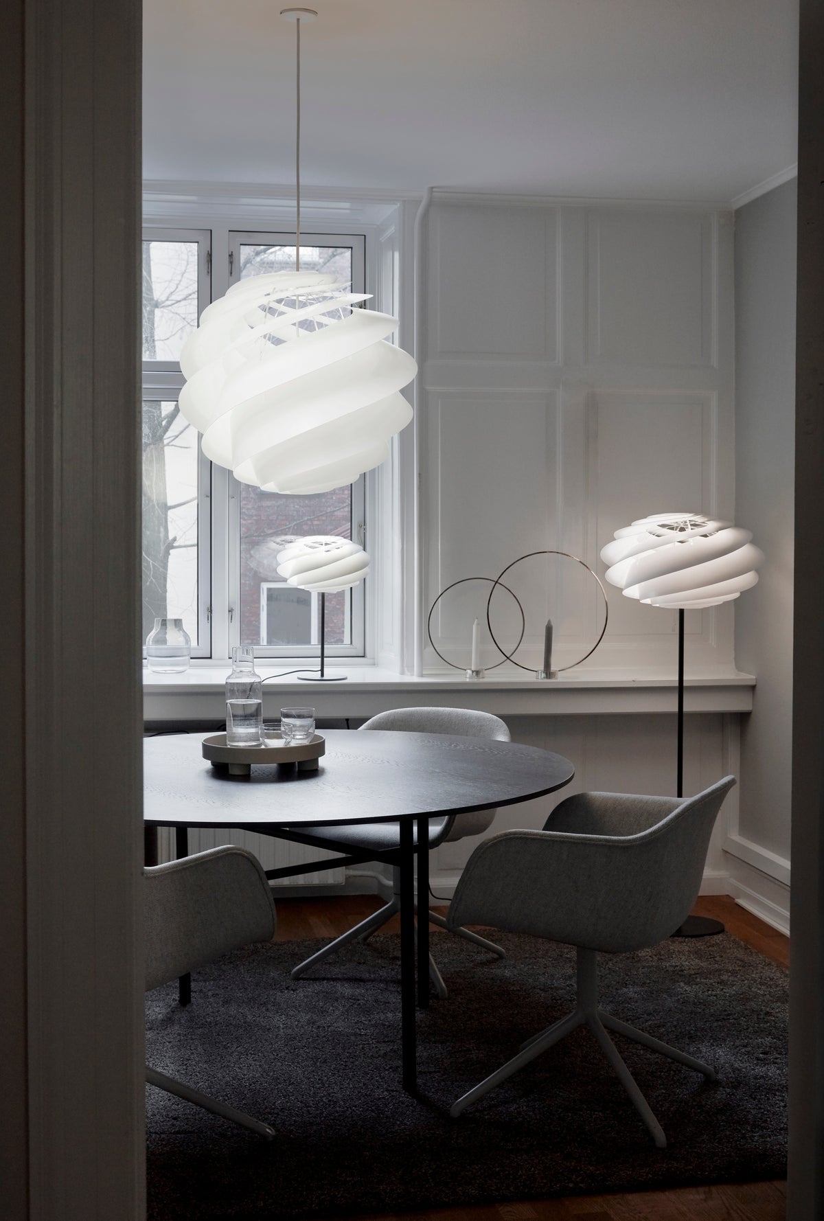 Swirl 3 Pendant styled in a room by Le Klint (3)