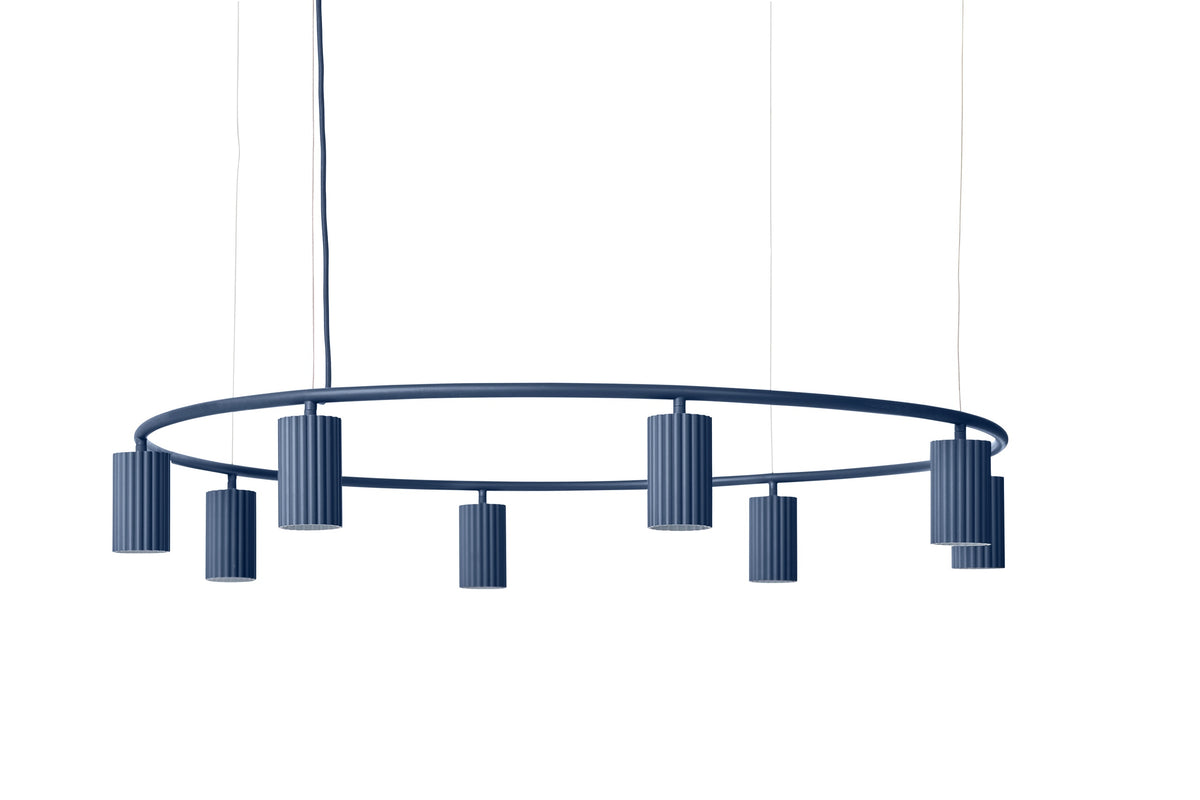 Pholc Donna ring chandelier by Nina Jobs and Stina Sandwall – Circle 100 (39.4 in) Midnight Blue, product view