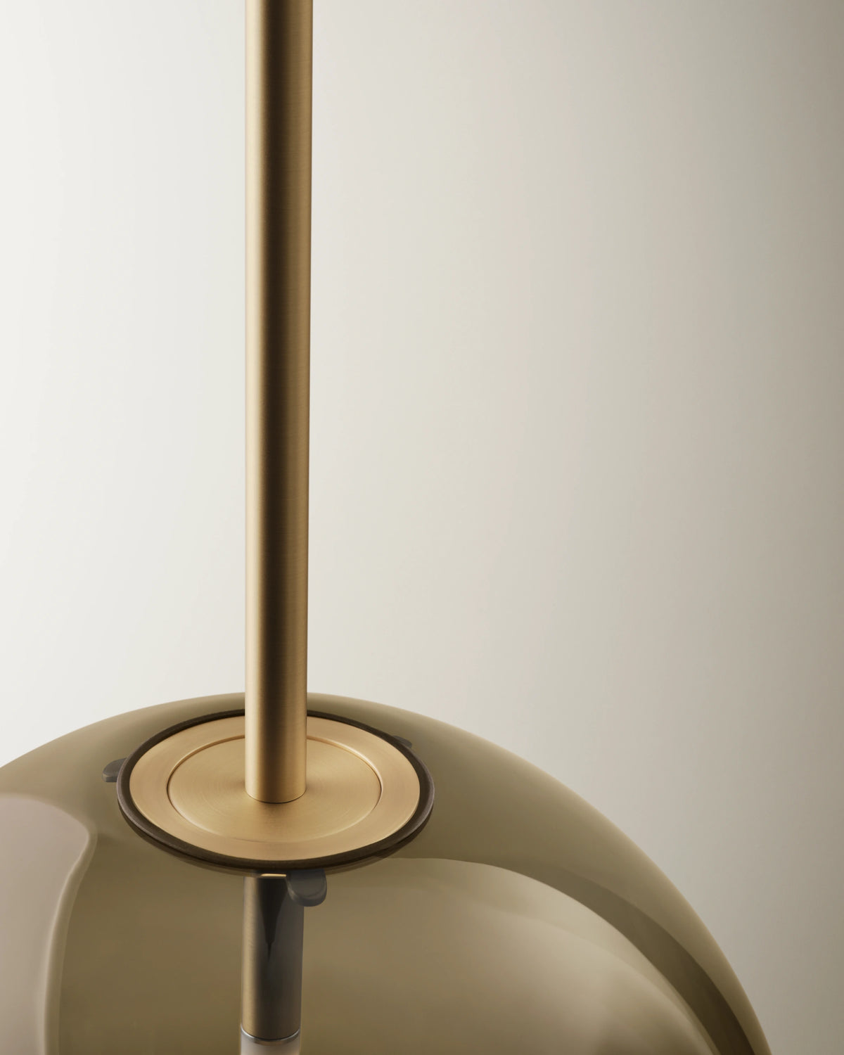 Pholc Kandinsky smoked glass pendant by Broberg & Ridderstråle – Kandinsky 30 (11.8 in) Smoked Brown and Brass, studio view (2)