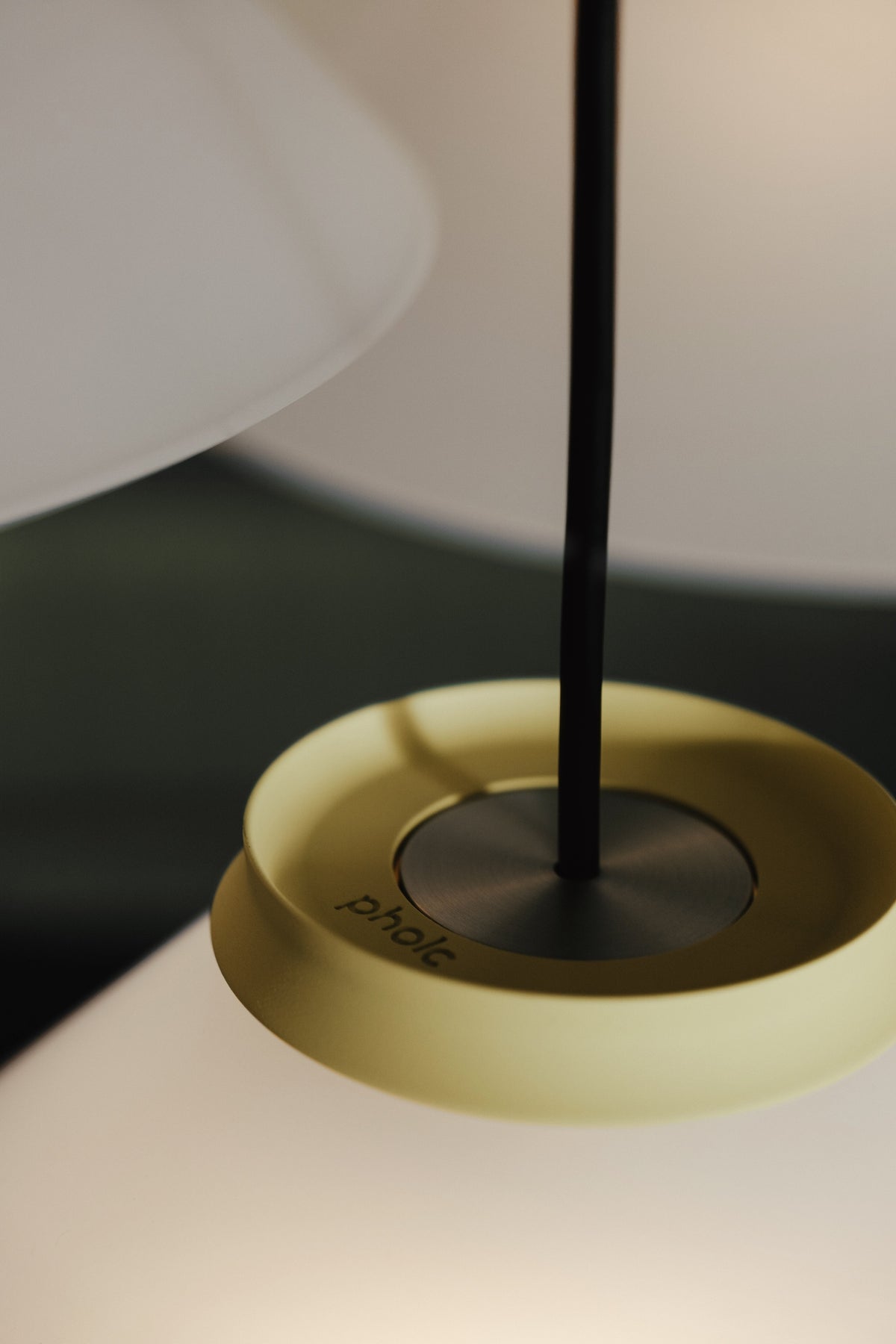 Pholc Aline cone pendant light by Afteroom – Aline 40 (15.7 in) Chamomile, styled in a room
