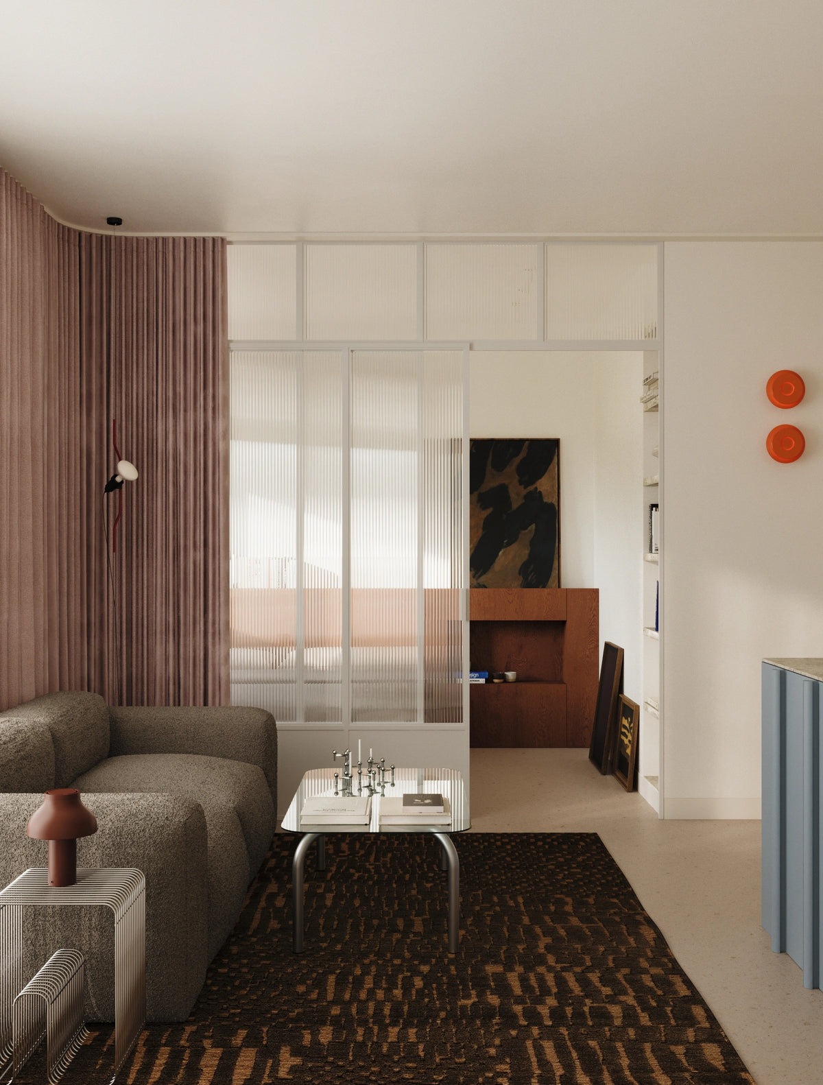 Pholc Lille wall light by Anne Dorthe Vester – Red Orange, in a Pholc reference project