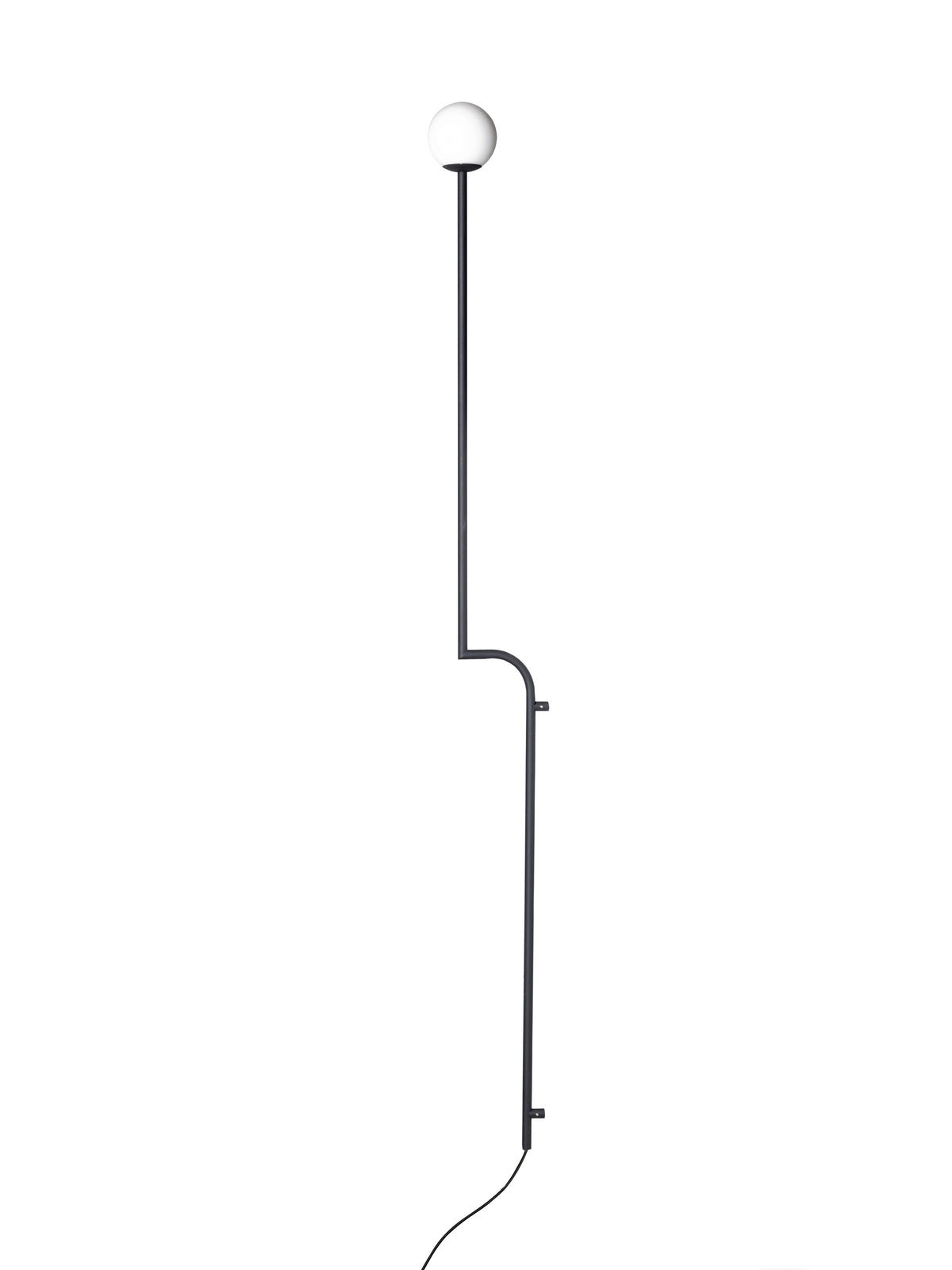 Pholc Mobil tall wall light by Monika Mulder – Black and Opal, product view