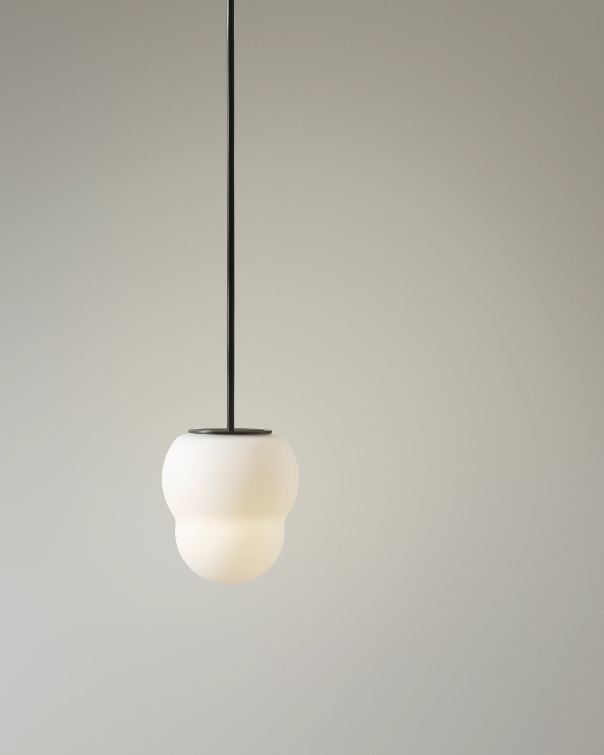 Pholc Fall opal glass pendant by John Astbury – Opal, studio view
