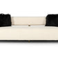 Divani Casa Gannet Glam Beige Fabric Sofa