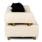 Divani Casa Gannet Glam Beige Fabric Sofa