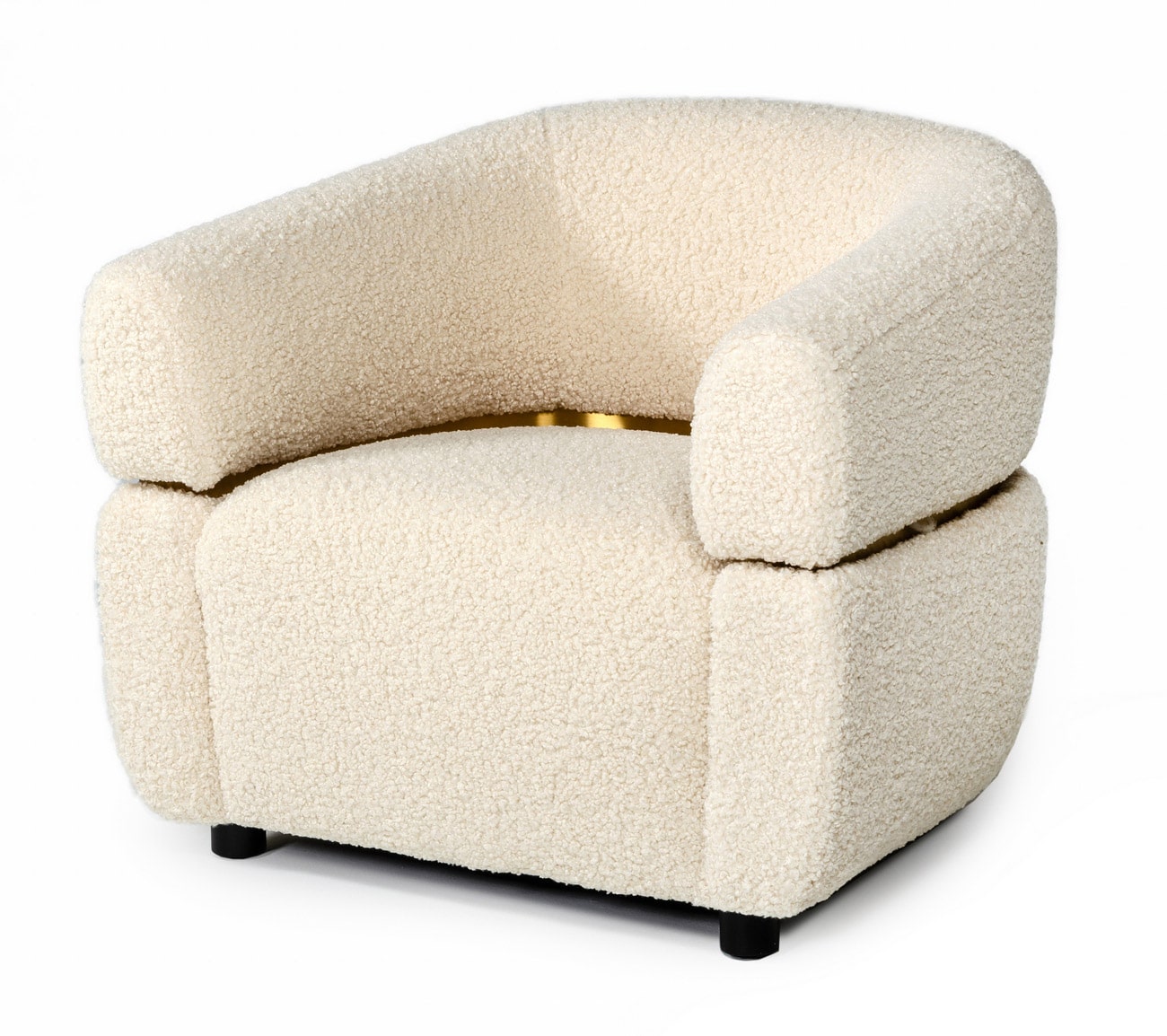 Divani Casa Gannet Glam Beige Fabric Chair