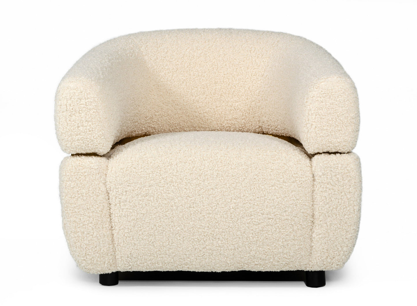 Divani Casa Gannet Glam Beige Fabric Chair