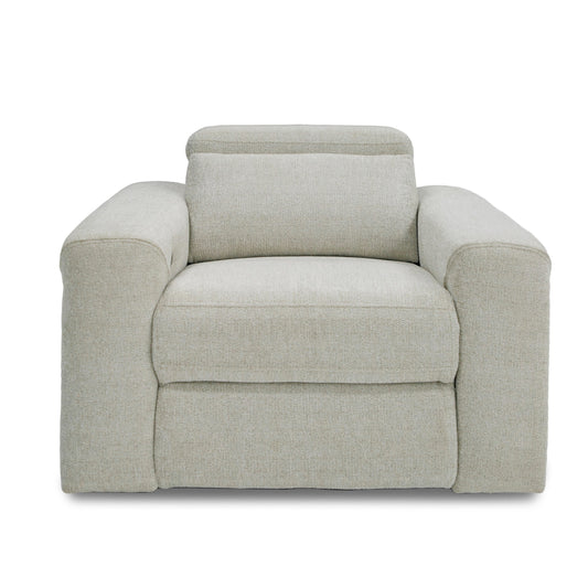 Divani Casa Gering Modern Beige Fabric Power Recliner Chair