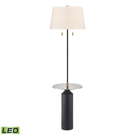 Shelve It 65" 2-Light Floor Lamp Matte Black LED by Elk