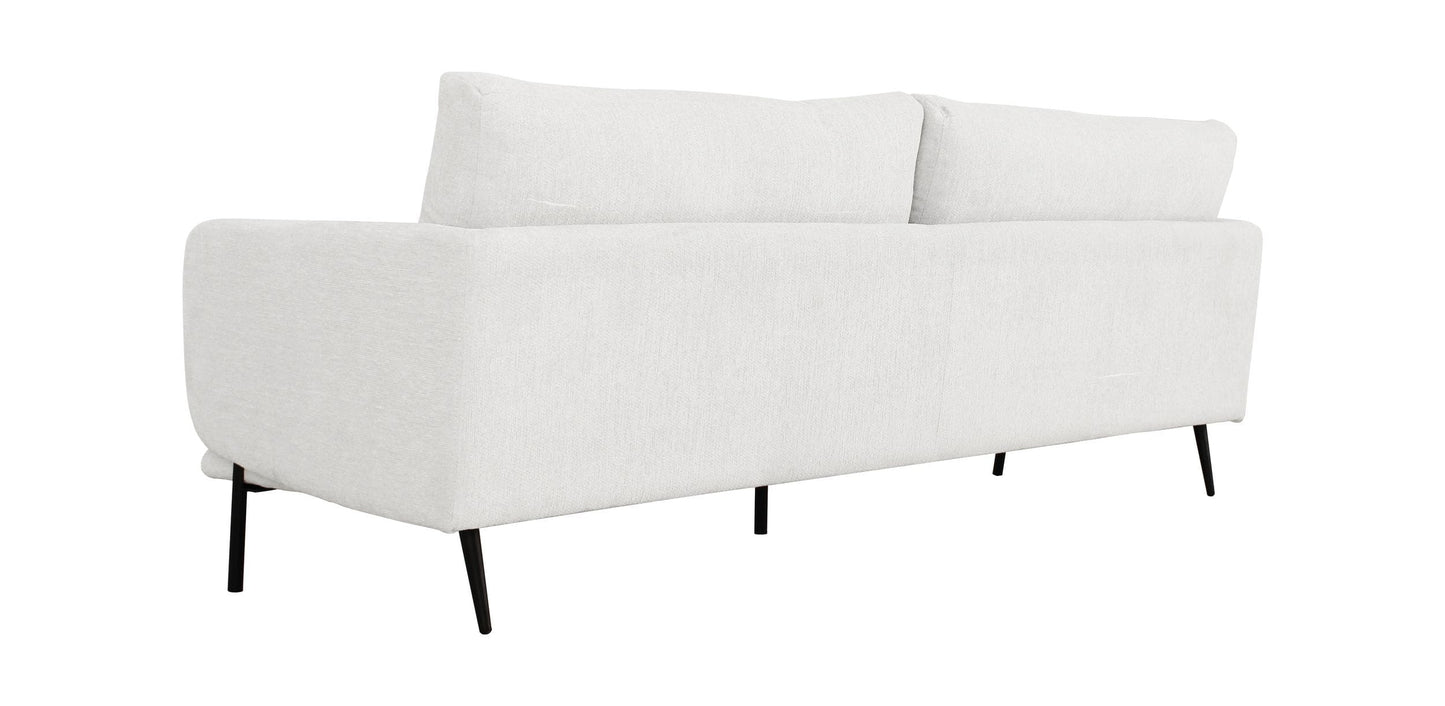 Divani Casa Higgins Modern White Fabric Sofa