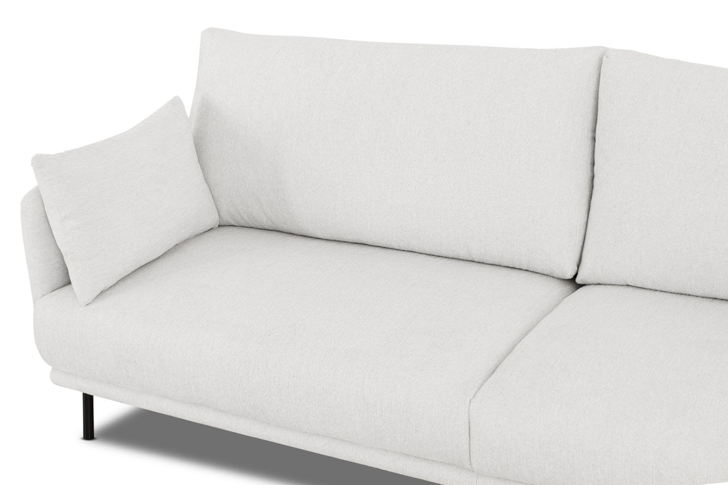 Divani Casa Higgins Modern White Fabric Sofa