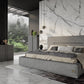 Lamod Italia Hollywood Italian Contemporary Grey Leather Bed