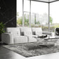 Lamod Italia Hollywood Italian White Leather Sofa