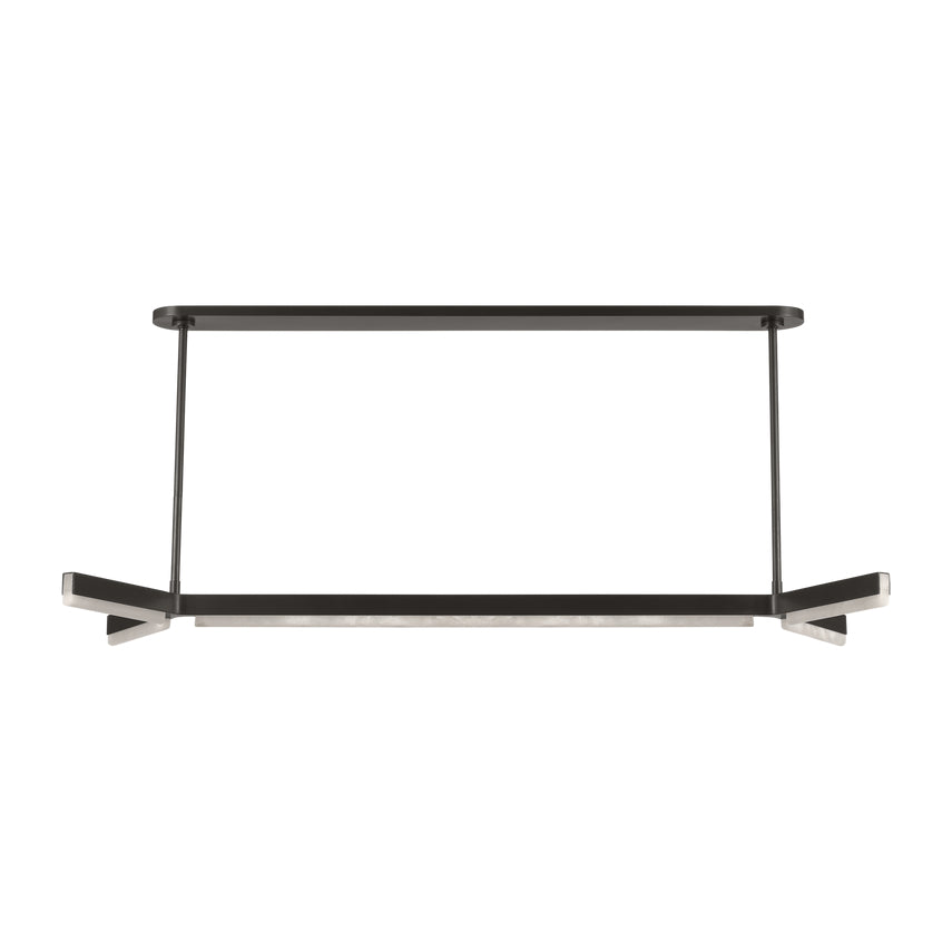 Linea 55-inch Alabaster LED Chandelier by Visual & Comfort & Co