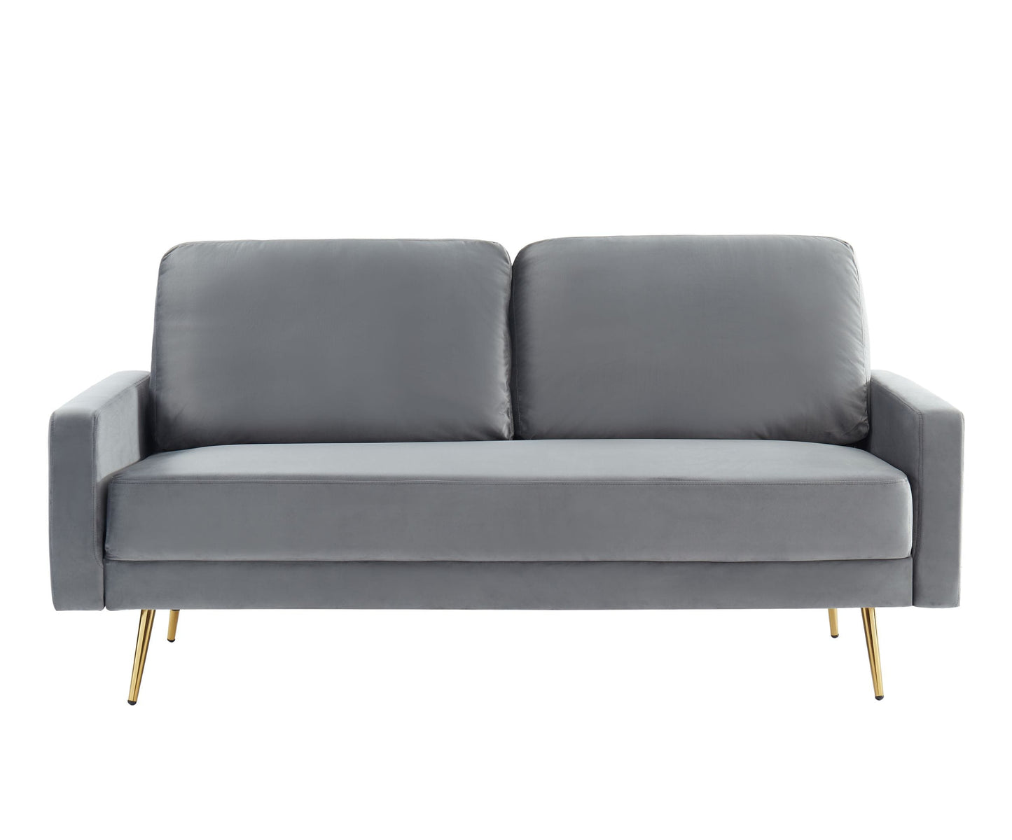 Divani Casa Huffine Modern Grey Fabric Sofa