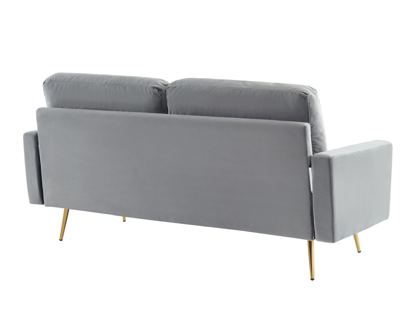 Divani Casa Huffine Modern Grey Fabric Sofa