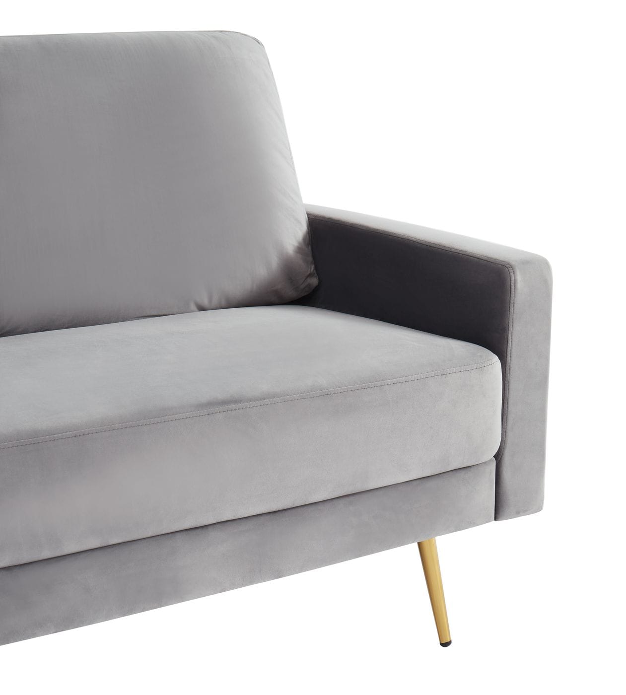 Divani Casa Huffine Modern Grey Fabric Sofa