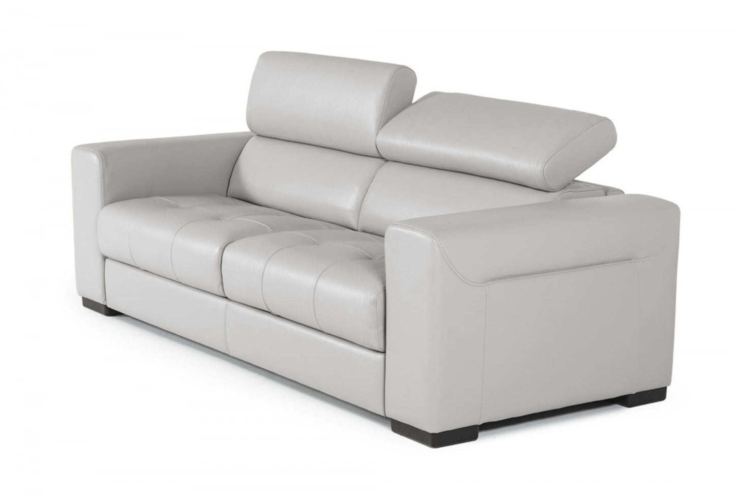 Lamod Italia Icon Modern Italian Grey Leather Sofa Bed