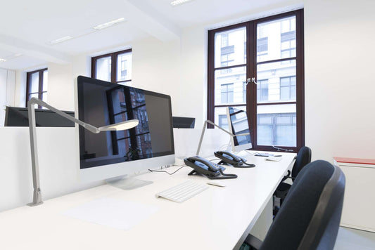 Koncept Splitty Reach LED Desk Lamp in a room setting