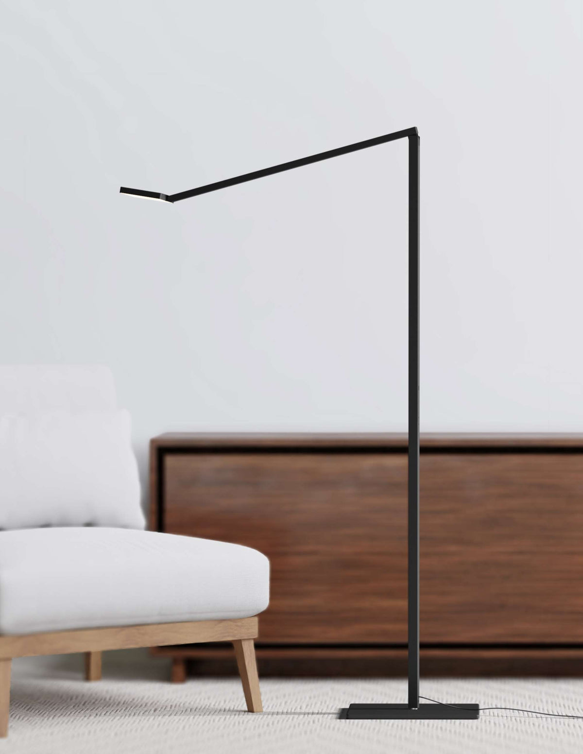 Koncept Focaccia LED Floor Lamp in a room setting