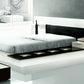 Impera Modern Black and White Lacquer Walk-on Platform Bed