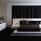 Impera Modern Black and White Lacquer Walk-on Platform Bed