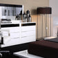 Impera Modern Black and White Lacquer Walk-on Platform Bed