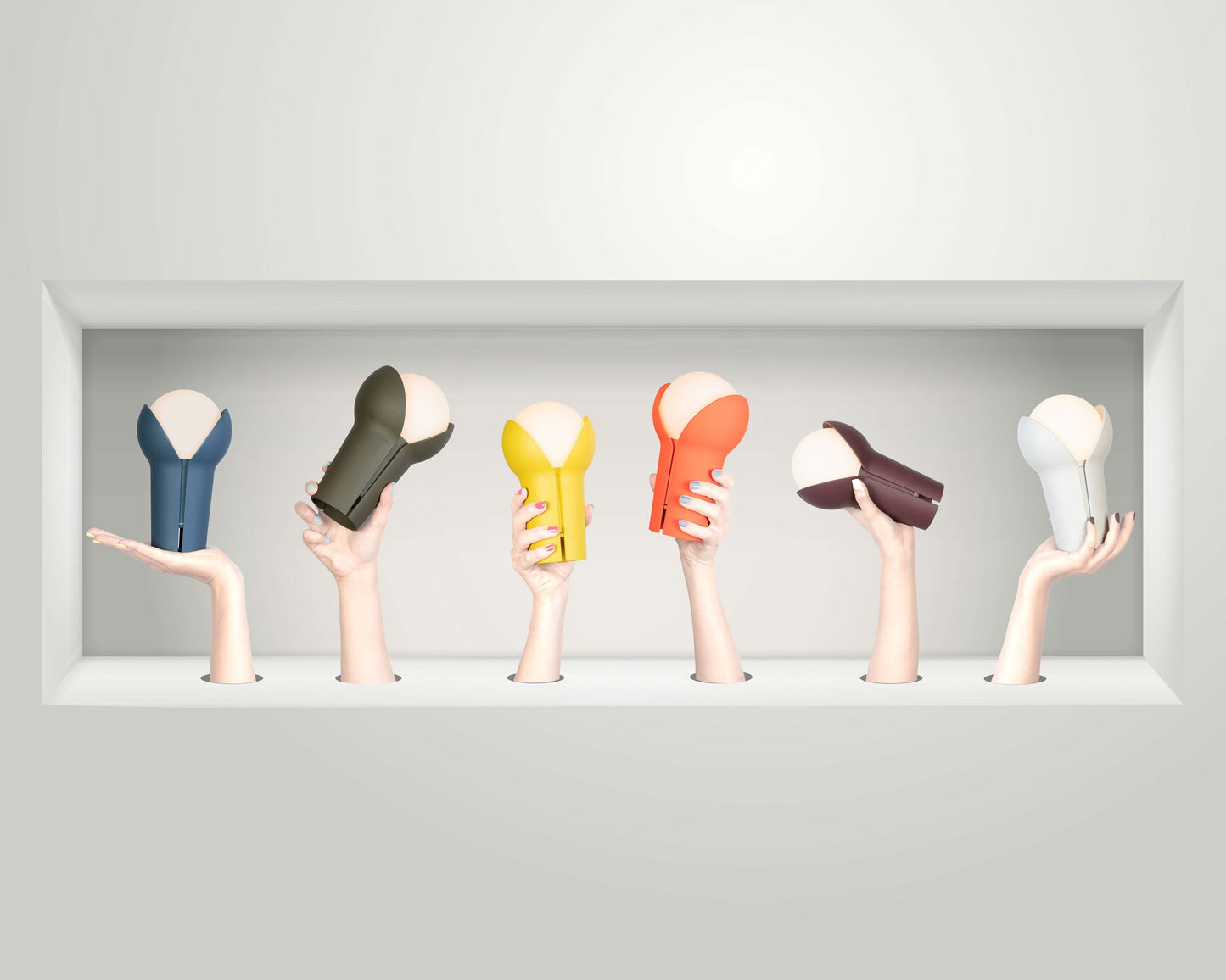 Compact USB-C rechargeable lamp by Innermost, perfect for small spaces and travel. 