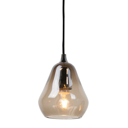 Large smoked glass Core pendant lamp by Innermost. Ideal for dining rooms or hotel lobbies.