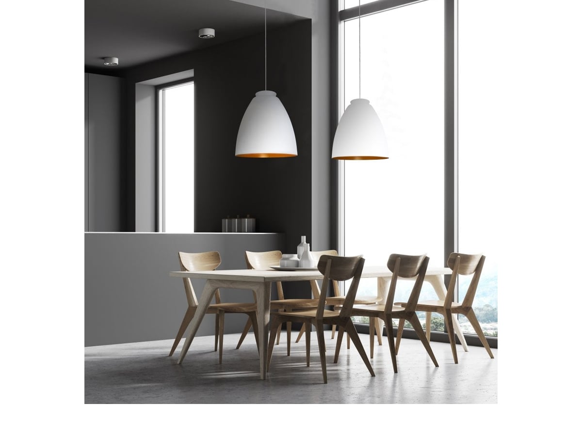 Innermost Chelsea pendant light by James Bartlett – over a dining table