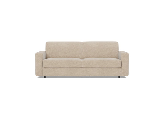 Innovation Living Carnell Queen Sofa Bed with Standard Arms in Adario Taupe (257), front view