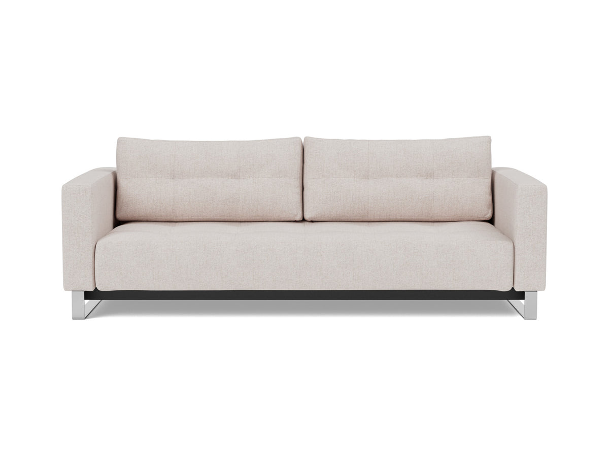 Innovation Living Cassius D.E.L. Queen Sofa Bed in Weda Sand (300), front view