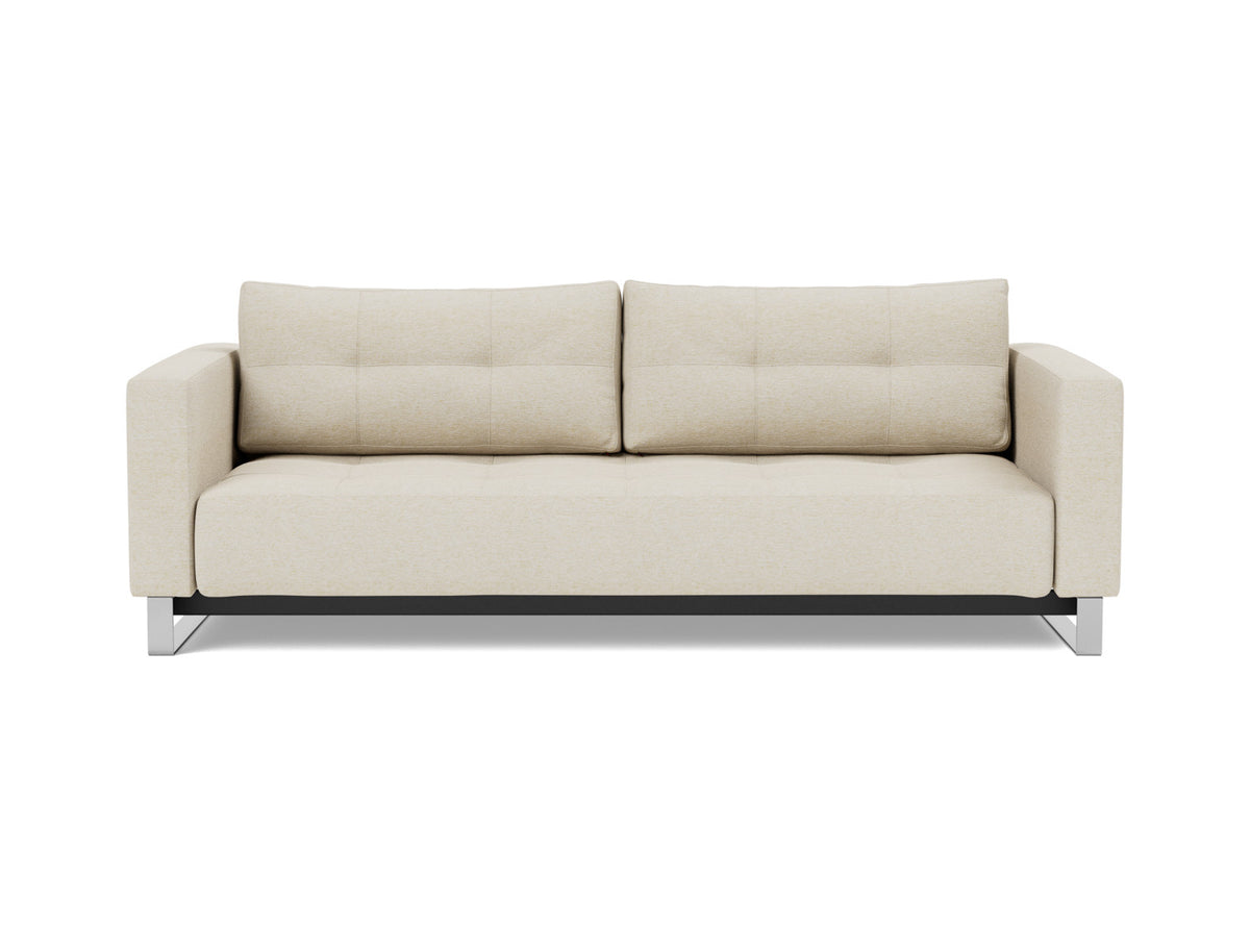 Innovation Living Cassius D.E.L. Queen Sofa Bed in Halifax Shell (365), front view
