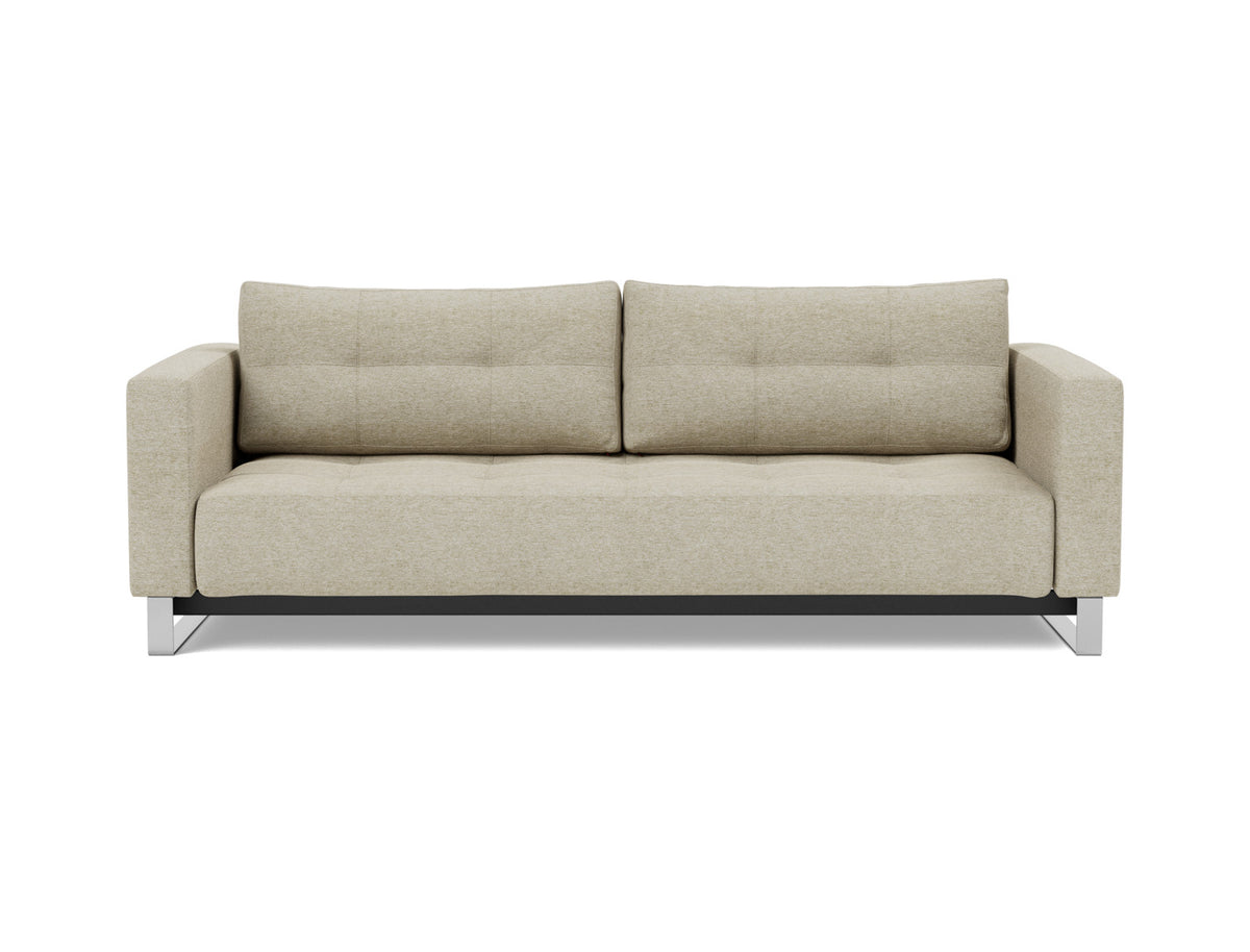 Innovation Living Cassius D.E.L. Queen Sofa Bed in Halifax Antique (366), front view
