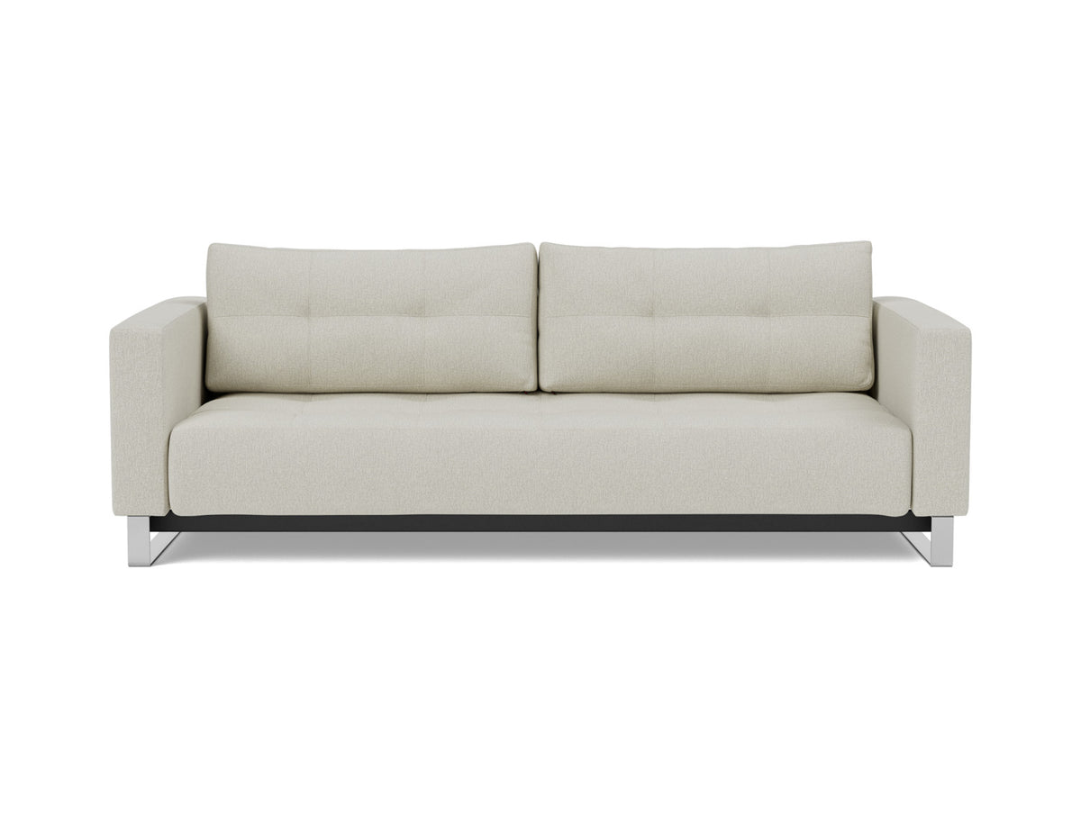 Innovation Living Cassius D.E.L. Queen Sofa Bed in Mixed Dance Natural (527), front view