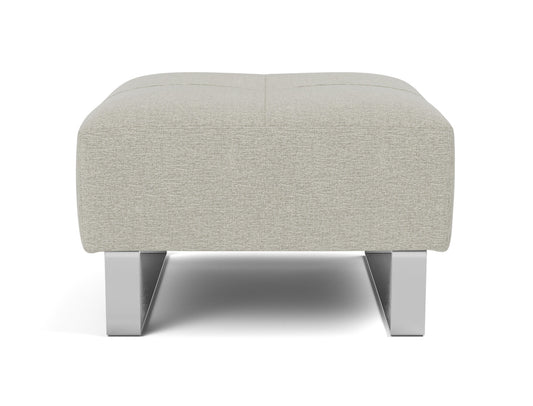 Innovation Living Deluxe Excess Ottoman in Mixed Dance Natural (527), front view