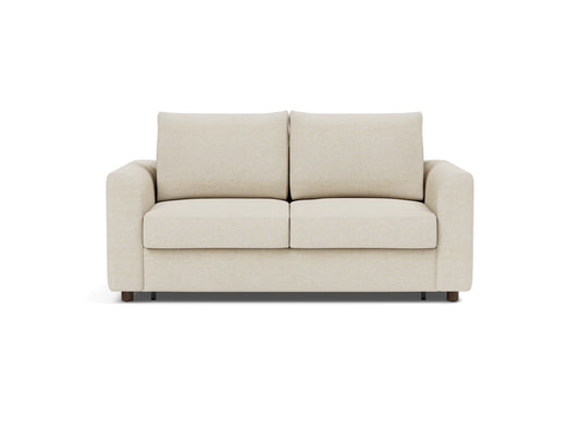Innovation Living Neah Full Sofa Bed with Curved Arms in Halifax Shell (365), front view