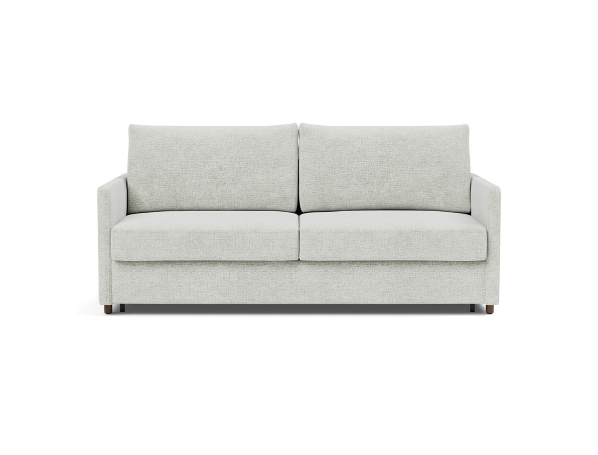 Innovation Living Neah King Sofa Bed with Slim Arms in Adario Fog (256), front view