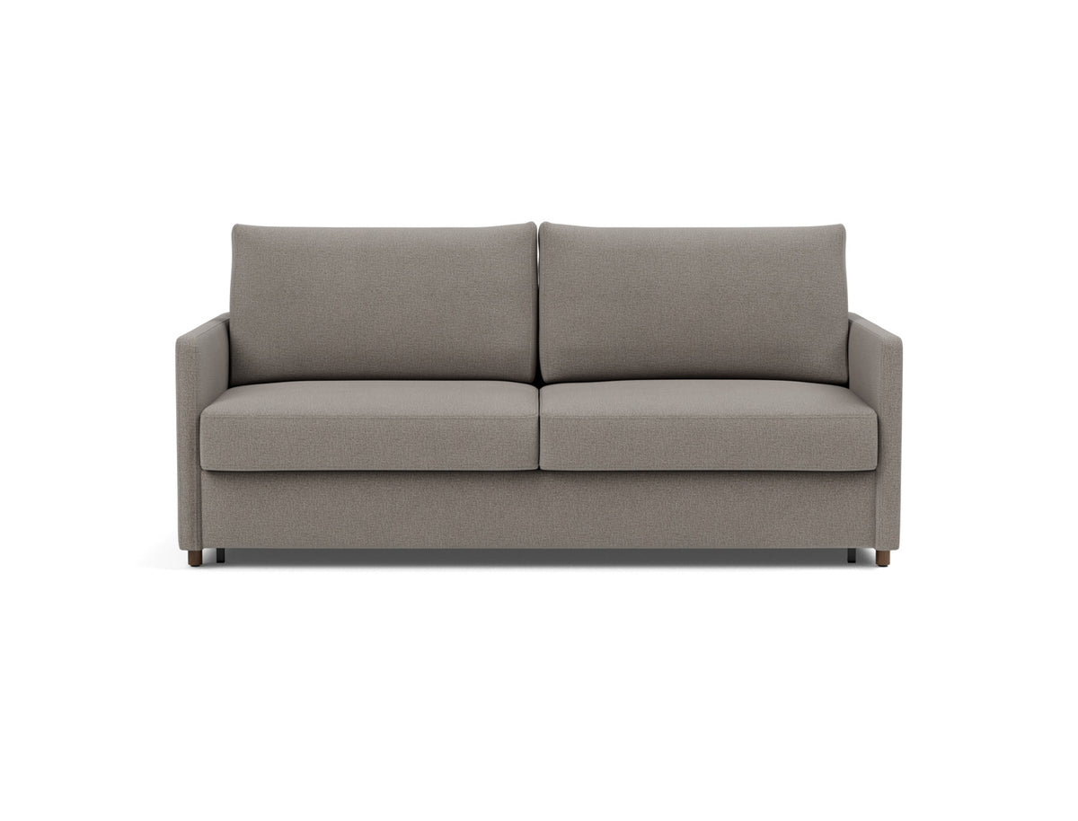 Innovation Living Neah King Sofa Bed with Slim Arms in Mixed Dance Grey (521), front view