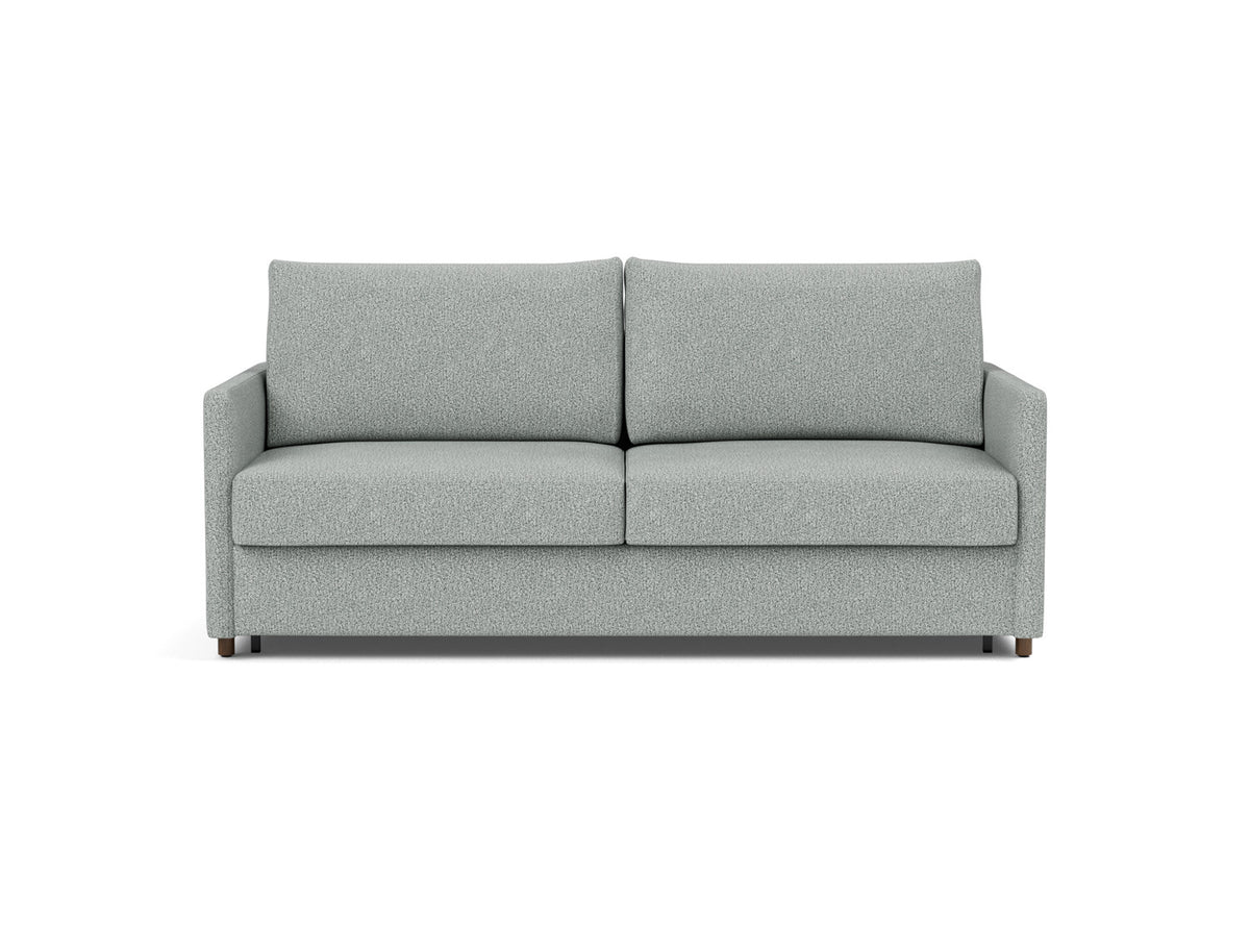 Innovation Living Neah King Sofa Bed with Slim Arms in Melange Grey (538), front view