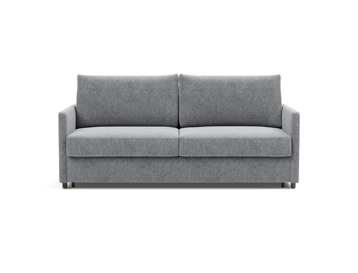 Innovation Living Neah King Sofa Bed with Slim Arms in Twist Granite (565), front view